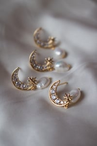 Celestial Moon studs