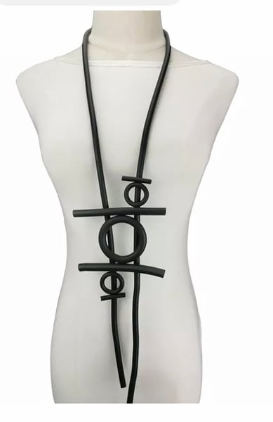 Image of Rubber long necklace