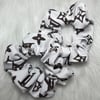 Brown and white LV Scrunchie 