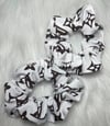 Brown and white LV Scrunchie 