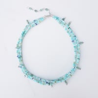 Image 2 of Amazonite & Aquamarine Confetti Necklace 