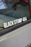 Black Stump 4x4 Die Cut Sticker