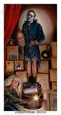 Image 5 of "Haunted Haddonfield Stretching Portraits" Prints (inspired by the "Halloween" film series)