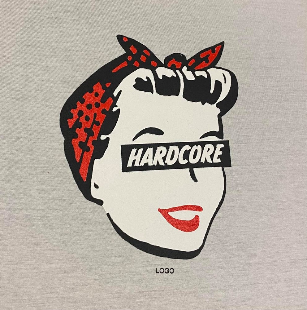 Image of Hard Core Retro Femme - Ladies WHITE T-Shirt