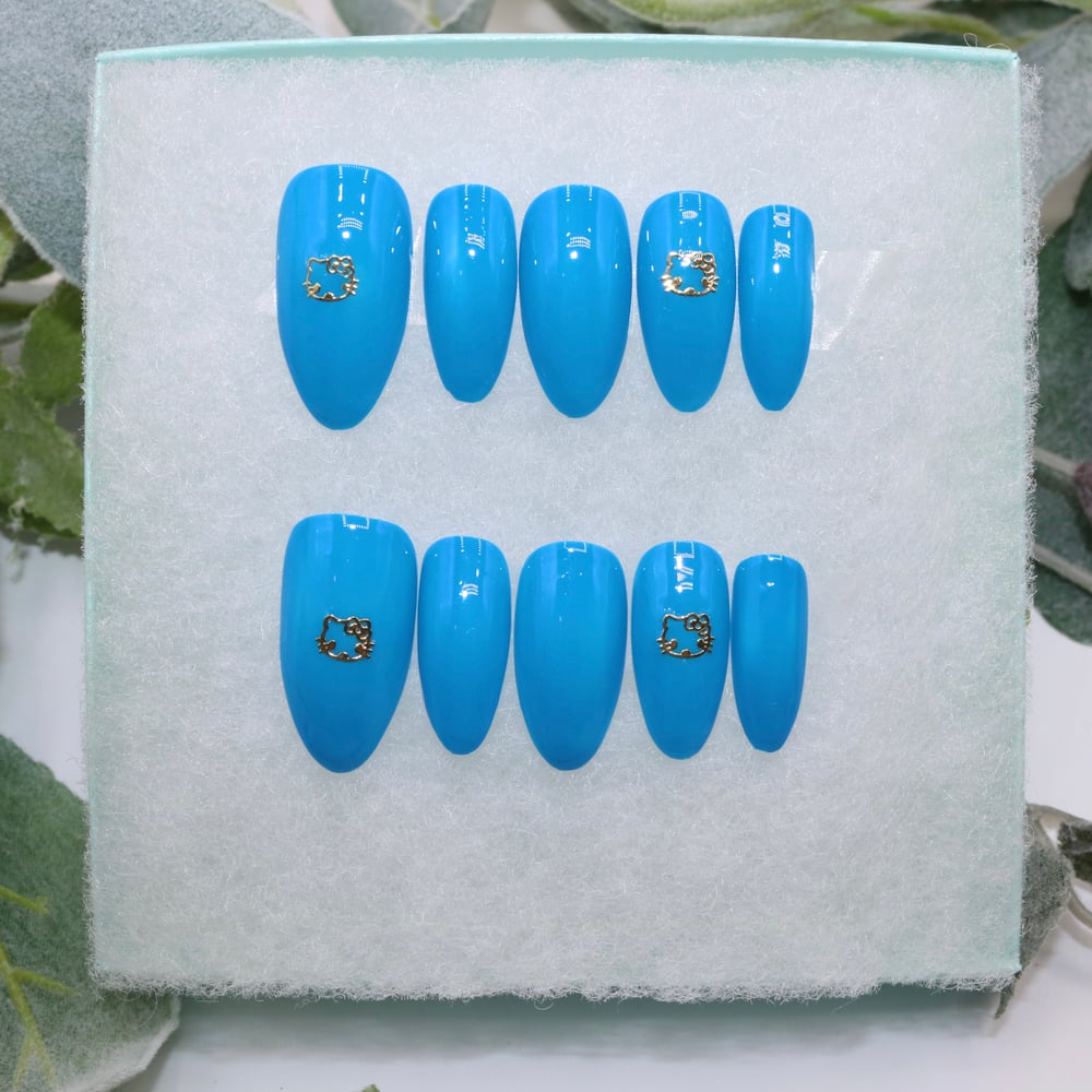 Image of Blue Hello Kitty - Medium Almond