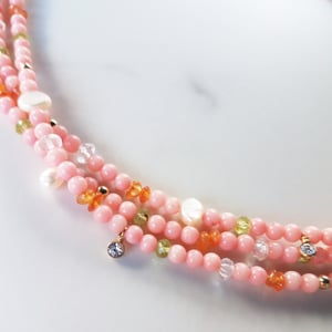 Coral Confetti Necklace