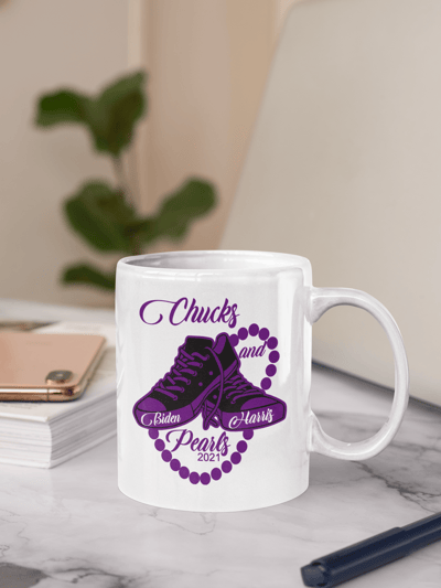Image of Chucks and Pearls Mug (Purple)