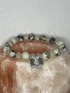 Natural Stone Handmade Sesame Jasper  Bracelet