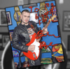 Brandon Hodge Signed 8x10 (holding guitar)