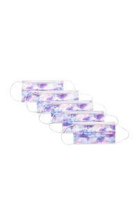 Disposable Pink Tie-Dye Face Masks