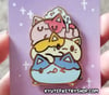 Pride Dessert Cats - Pan Dango Enamel Pin