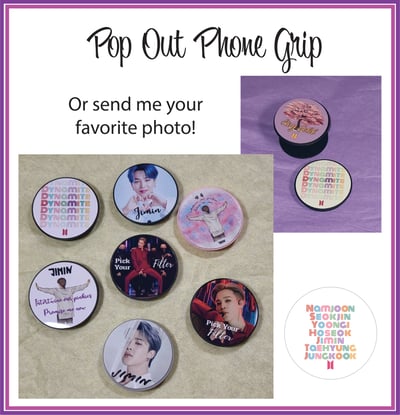 Image of Custom Phone Grip/BTS Phone Grip