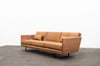 CLOVER COUCH IN TASMANIAN OAK WITH CIDER LEATHER