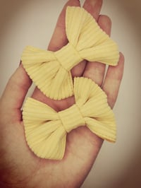 Image 1 of Cord Pinch Bow Pairs (2.5 inch) 