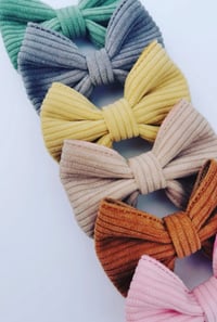 Image 2 of Cord Pinch Bow Pairs (2.5 inch) 