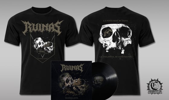 Image of RUINAS "Ikonoklasta" T-shirt + LP bundle