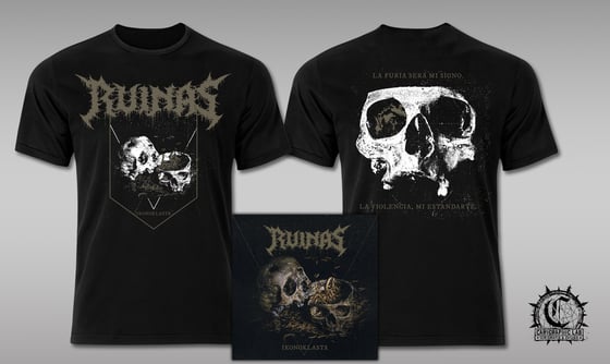 Image of RUINAS "Ikonoklasta" T-shirt + DigiCD bundle
