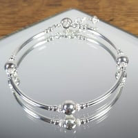 Image 4 of Sterling silver bangle bracelet