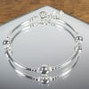 Sterling silver bangle bracelet