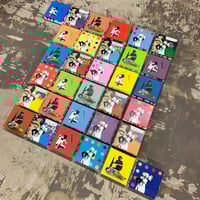 Image 4 of "After The Attack" Mini Canvas (green) 1/1 on 15x15cm Deep Edge Canvas