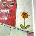 Love Cats original artwork ginger Tom 