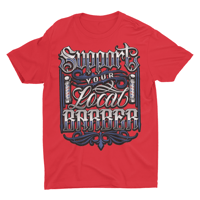 Image 3 of Support Local Barber T-Shirt