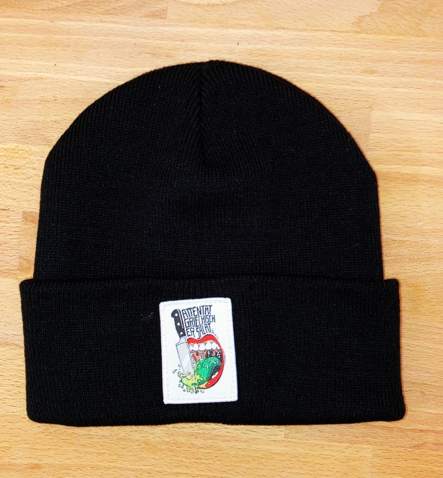 Image of SUPPORT YOUR LOCAL Attentat Griechischer Salat Beanie (schwarz)