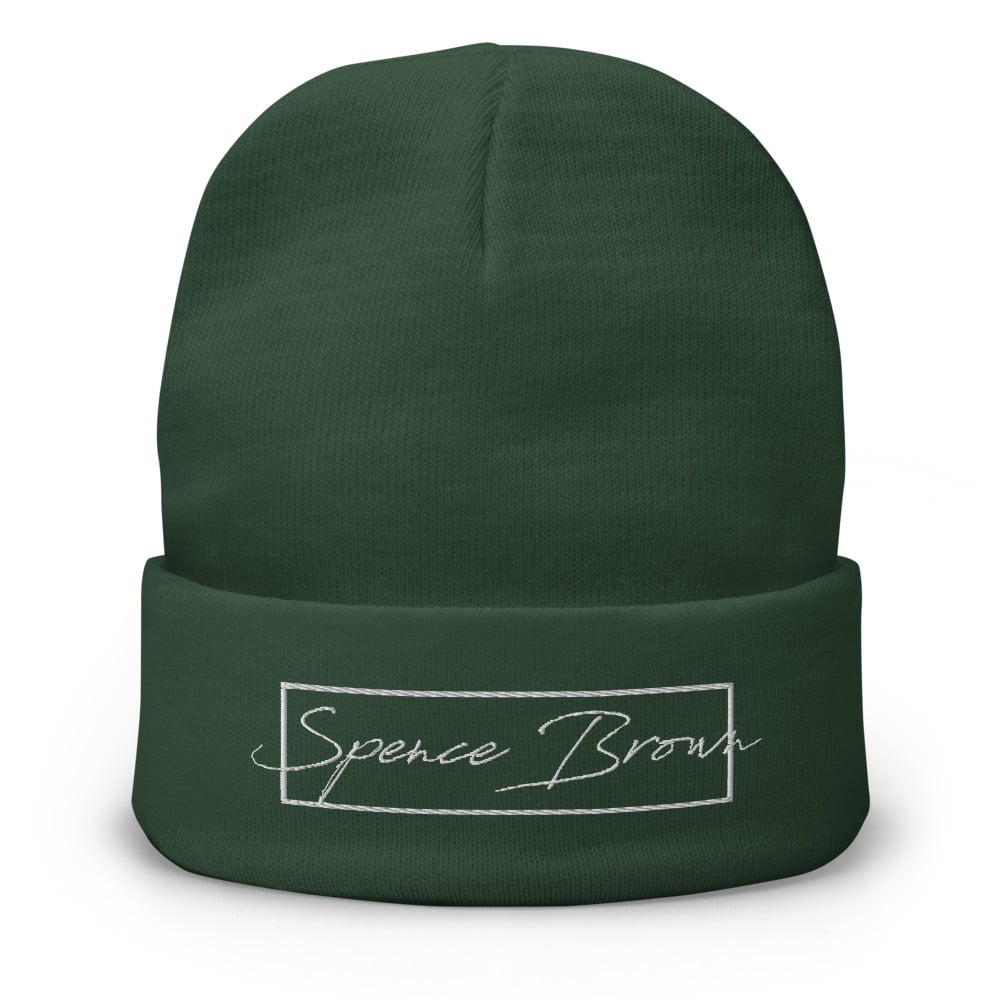 Image of Spence Brown Embroidered Beanie