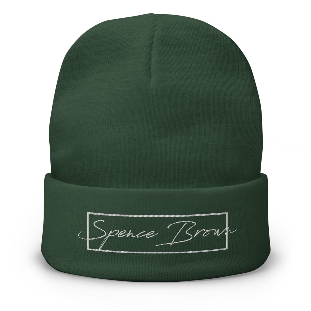 Image of Spence Brown Embroidered Beanie