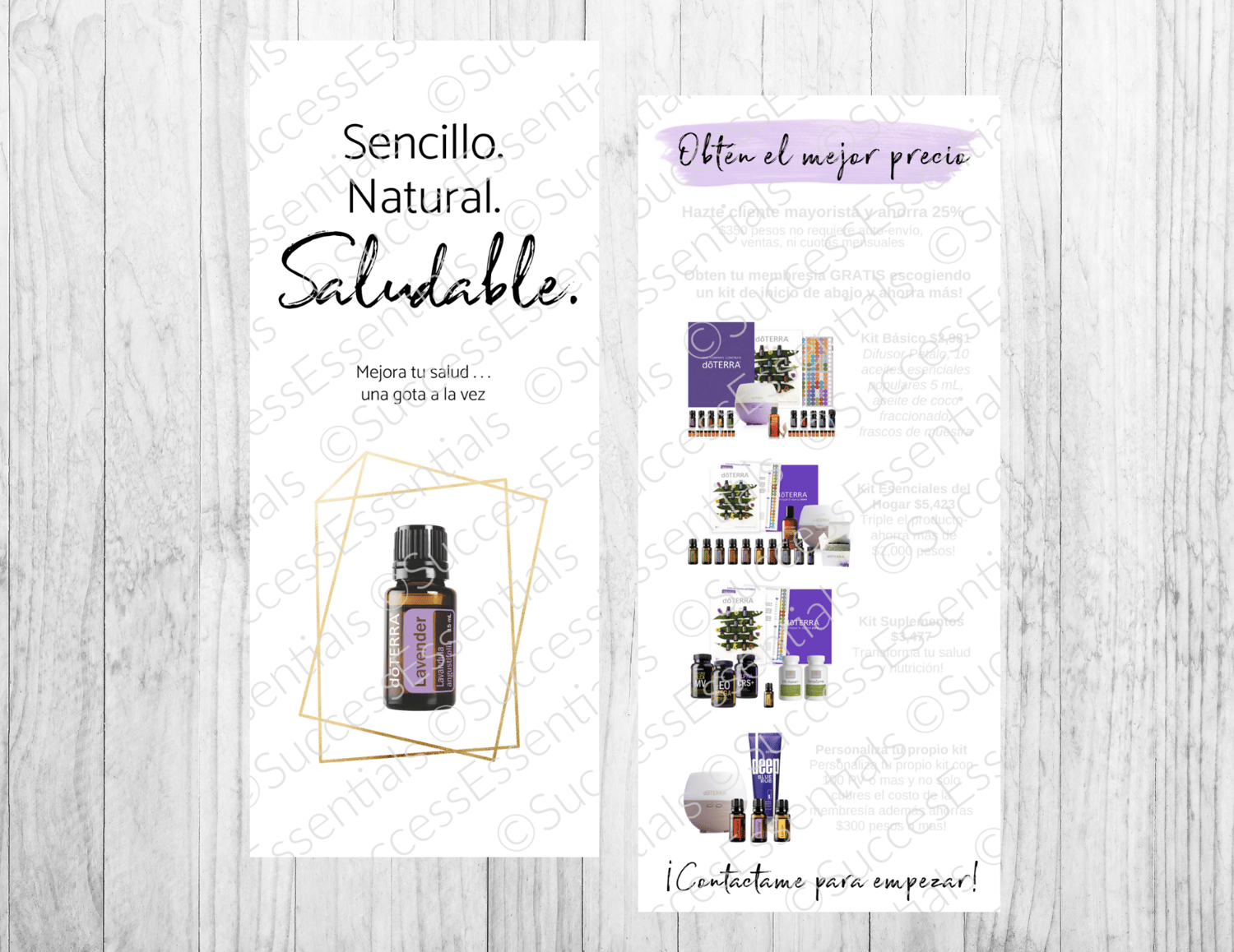 Image of Mexico Spanish Trifold - Lavender