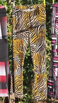 Image 4 of KAT pants Zebra print lycra