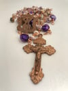 Ave Maria Rosary | Copper, Agate, Pearl 