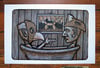 SOLOMAN AND SAUL | Hand Pulled Relief Print