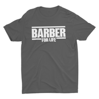 Image 3 of Barber For Life T-shirt