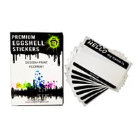 Image 1 of Free Shipping "Hello my name is"  Eggshell Stickers 50/100/200pcs