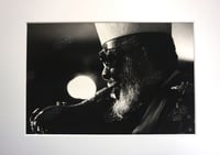 Image 1 of PHAROAH SANDERS @ Catalina Jazz Club, Hollywood (B&W, circa 1980's) | Limited Edition Photography