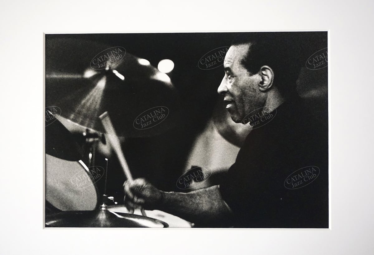 Image of MAX ROACH @ Catalina Jazz Club, Hollywood (B&W, circa 1980's) | Limited Edition Photography