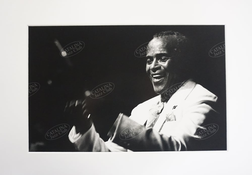 Image of JON HENDRICKS @ Catalina Jazz Club, Hollywood (B&W, circa 1980's) | Limited Edition Photography
