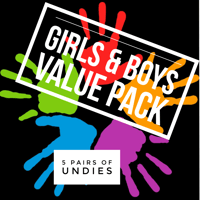 Image 1 of Girls & Boys Value Pack - 5 Pairs of Undies
