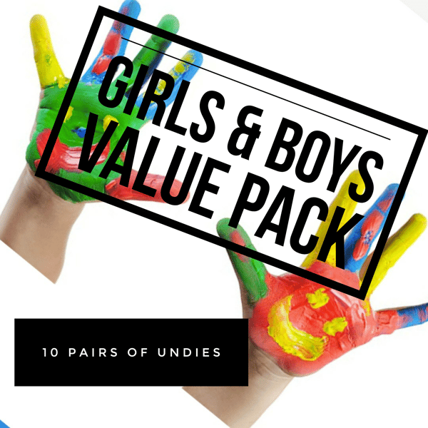Image of Girls and Boys Value Pack - 10 Pairs of Undies