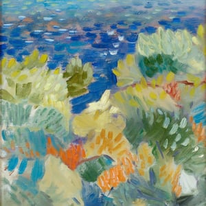 Image of Late 20th Century Painting, Seascape LENA LINDAHL