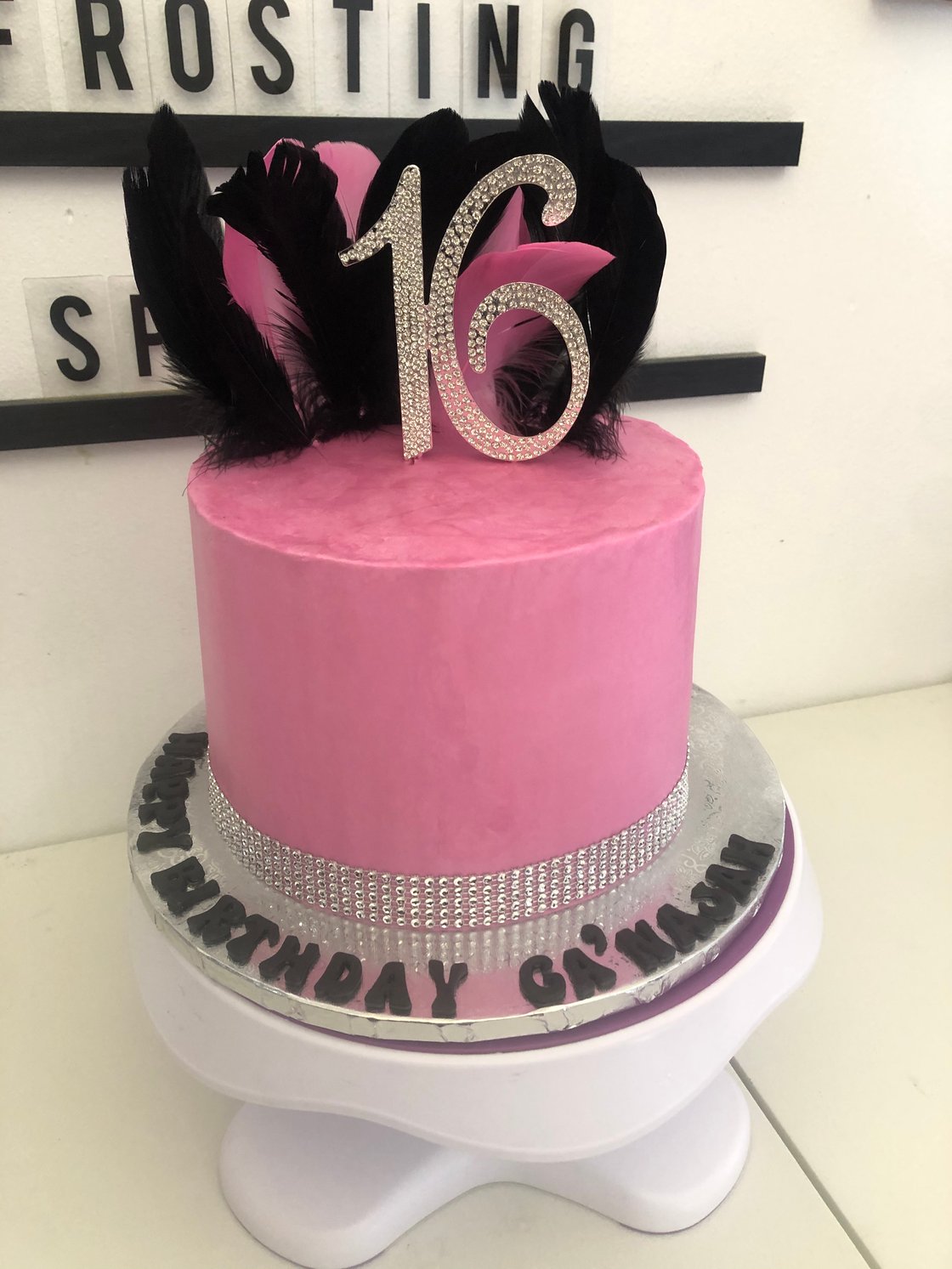 Image of Bling Numbers or Letters Cake