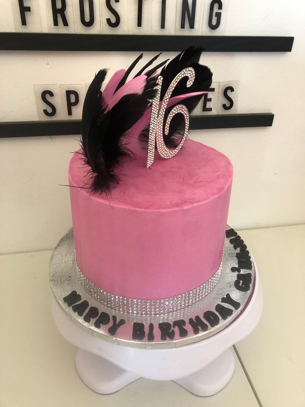 Image of Bling Numbers or Letters Cake