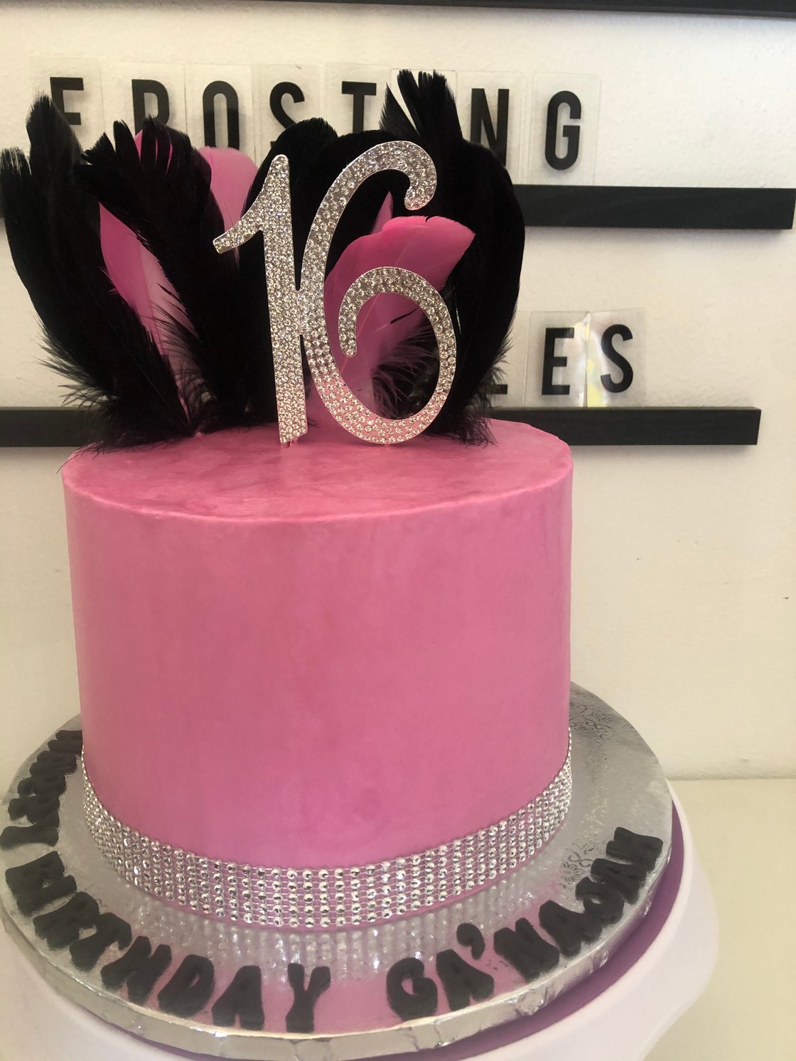 Image of Bling Numbers or Letters Cake