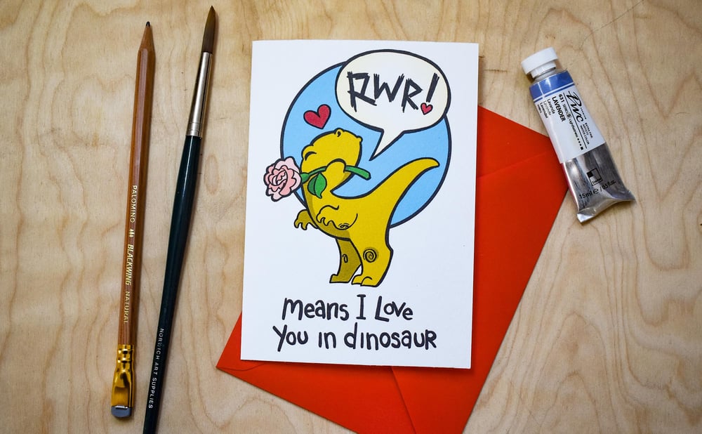 Image of Rwr Means I love you - Card