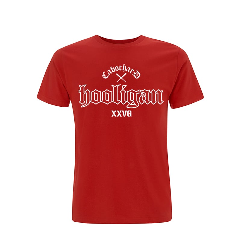 Image of TEE-SHIRT ROUGE - HOOLIGAN