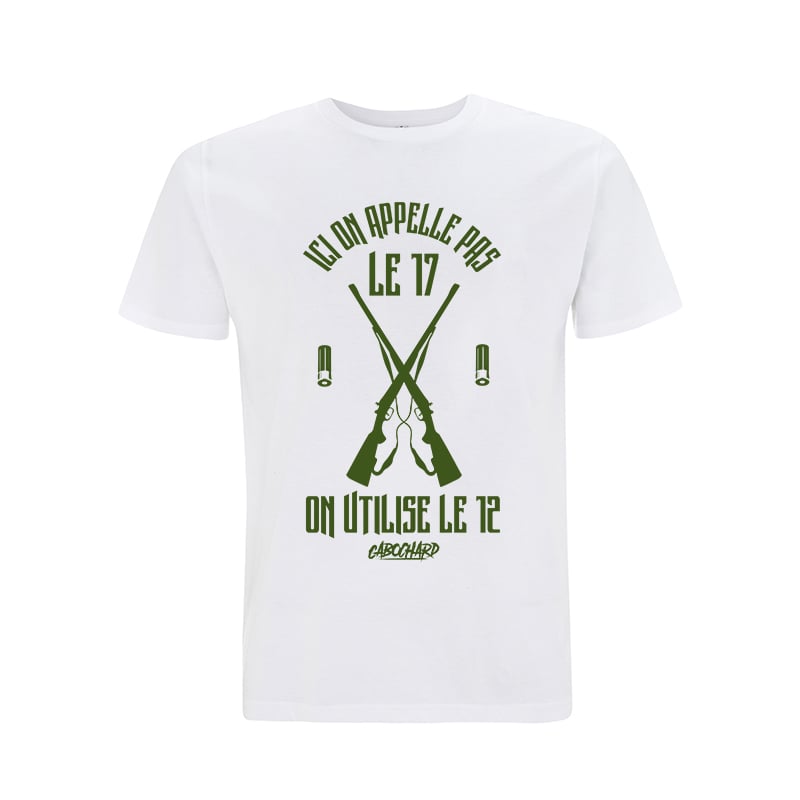 Image of TEE-SHIRT BLANC - ICI ON APPELLE PAS LE 17