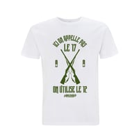 TEE-SHIRT BLANC - ICI ON APPELLE PAS LE 17