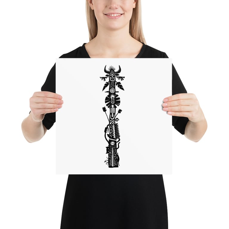 Totem Pole Graphic Image 3