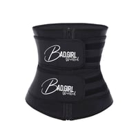 Black Double Strap waist trainer 